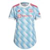 Billigt Manchester United Jadon Sancho #25 Replika Bortatröja Damer 2021/22 Kortärmad Kortärmad For Rea-1