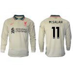 Liverpool F.C. Mohamed Salah #11 Replika Bortatröja Vit 2021/22 Herr Långärmad For Rea