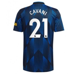Manchester United Edinson Cavani #21 Replika Tredje Tröja 2021/22 Herr Kortärmad Marinblå