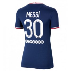 Paris Saint-Germain Lionel Messi #30 Replika Hemmatröja 2021/22 Dam marinblå Kortärmad