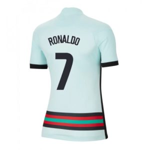 Portugal Cristiano Ronaldo #7 Replika Bortatröja Damer EM 2020 Kortärmad