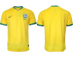 Billigt Brasilien Hemmatröja Herr VM 2022 Fotbollströjor Med Eget Namn