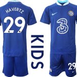 Köpa Chelsea Hemmatröja Barn 2023 Kortärmad Fotbollströja Set med tryck HAVERTZ 29