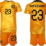 Beställa Fotbollströjor Nederländerna Hemmatröja VM 2022 Herr med tryck DER VAART 23