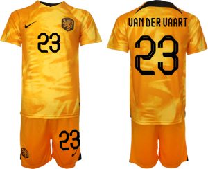 Beställa Fotbollströjor Nederländerna Hemmatröja VM 2022 Herr med tryck DER VAART 23