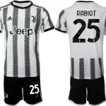 Billiga Fotbollströjor Herr Juventus Hemmatröja 2022-23 Kortärmad + Korta byxor RABIOT 25