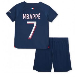 Billiga Fotbollströjor Paris Saint Germain PSG 2023-24 Hemmatröja Kortärmad Kylian Mbappe 7