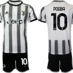 Fotbollströjor Billigt Juventus Hemmatröja 2022-23 Träningströja + Träningsbyxor för män POGBA 10
