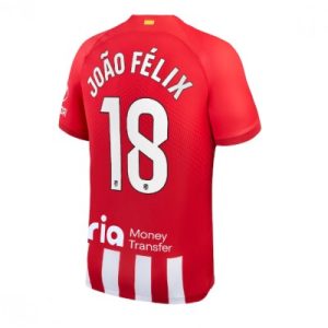 Billiga Fotbollströjor Herr Atletico Madrid Hemmatröja 2023-24 Kortärmad Joao Felix 18