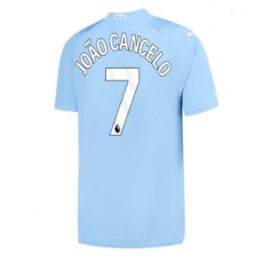 Billiga Fotbollströjor Herr Manchester City Hemmatröja 2023-24 Kortärmad med tryck Joao Cancelo 7
