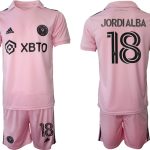 Fotbollsset Herr Inter Miami CF Hemmatröja 2023-24 Fotbollströja med namn JORDIALBA 18