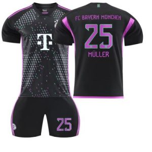 Billiga Fotbollströjor Barn FC Barcelona 2023-2024 tröja set MÜLLER 25