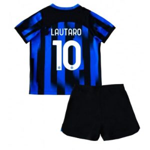 Billiga Fotbollströjor Barn Inter Milan Hemmatröja 2023-2024 fotbollströja set Lautaro Martinez 10