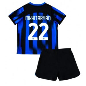 Billiga Fotbollströjor Barn Inter Milan Hemmatröja 2023-2024 tröja set Henrikh Mkhitaryan 22