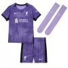 Billiga Fotbollströjor Barn Liverpool Tredje Tröja 2023-24 Kortärmad + Korta byxor Virgil van Dijk 4