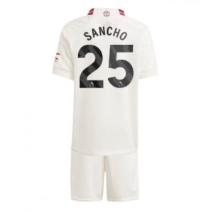 Billiga Fotbollströjor Barn Manchester United Tredje Tröja 2023-24 med tryck Jadon Sancho 25