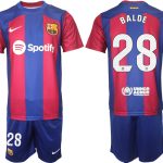 Billiga Fotbollströjor Herr FC Barcelona 2023-2024 fotbollströja set BALDE 28