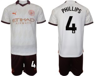 Billiga Fotbollströjor Herr Manchester City Bortatröja 2023/24 Kortärmad shorts Kalvin Phillips 4