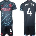 Billiga Fotbollströjor Herr Manchester City Tredje Tröja 23-24 fotbollströja set Kalvin Phillips 4