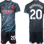 Billiga Fotbollströjor Herr Manchester City Tredje Tröja 23-24 tröja set Bernardo Silva 20