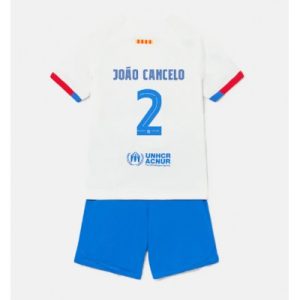 Köp Fotbollsset Barn FC Barcelona Bortatröja 2023-24 Fotbollströjor med tryck Joao Cancelo 2