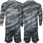 Billiga Fotbollströjor Barn Paris Saint-Germain PSG Bortatröja 2023-24 Långärmad short