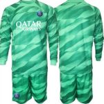 Billiga Fotbollströjor Barn Paris Saint-Germain PSG Hemma Tröja 2023-24 Långärmad shorts