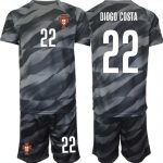 Billiga Fotbollströjor Barn Portugal 2023-24 fotbollströja set Med Tryck DIOGO COSTA 22
