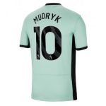 Billiga Fotbollströjor Herr Chelsea Tredje Tröja 2023-24 Kortärmad fotbollströjor med tryck Mykhailo Mudryk 10