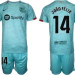 Billiga Fotbollströjor Herr FC Barcelona Tredje Tröja 2023-24 fotbollströja set Joao Felix 14