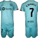 Billiga Fotbollströjor Herr FC Barcelona Tredje Tröja 2023-24 fotbollströja set Ousmane Dembele 7