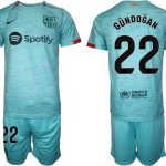 Billiga Fotbollströjor Herr FC Barcelona Tredje Tröja 2023-24 Fotbollströjor Med Tryck Ilkay Gundogan 22