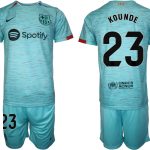 Billiga Fotbollströjor Herr FC Barcelona Tredje Tröja 2023-24 Fotbollströjor Med Tryck Jules Kounde 23