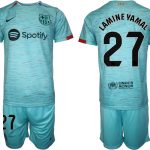 Billiga Fotbollströjor Herr FC Barcelona Tredje Tröja 2023-24 Fotbollströjor Med Tryck Lamine Yamal 27