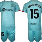 Billiga Fotbollströjor Herr FC Barcelona Tredje Tröja 2023-24 Kortärmad shorts Andreas Christensen 15