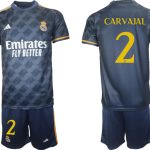 Billiga Fotbollströjor Herr Real Madrid Bortatröja 2023-24 Kortärmad CARVAJAL 2