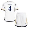 Billiga Fotbollströjor Barn Real Madrid Hemmatröja 2023-24 Kortärmad shorts David Alaba 4