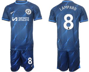 Billiga Fotbollströjor Herr Chelsea Bortatröja 2023-24 Kortärmad + Korta byxor Frank Lampard 8