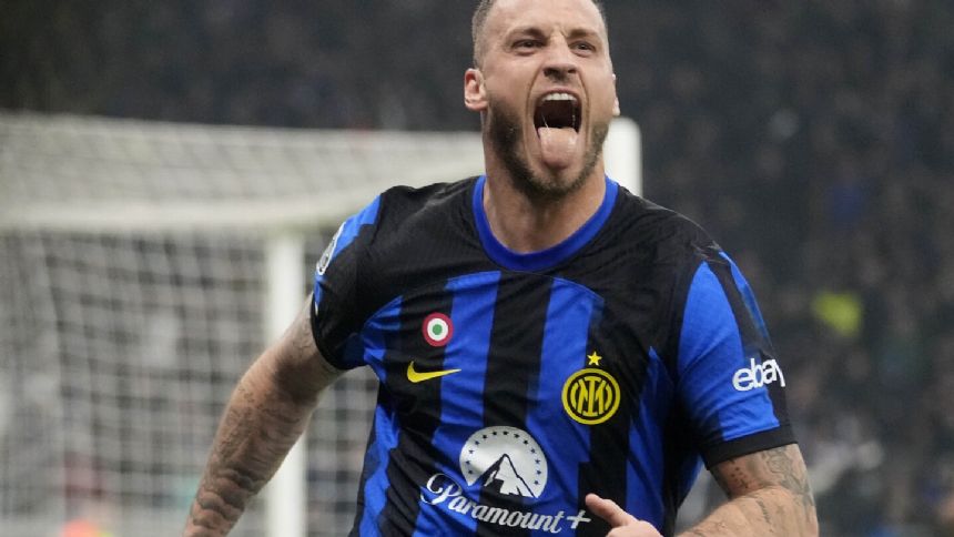 Arnautovic hjälper Inter att besegra Atletico med 1-0 i första matchen av Champions League sista 16.