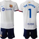 Billiga Fotbollströjor Herr FC Barcelona Bortatröja Hemmaställ 2023 2024 Marc-Andre ter Stegen 1