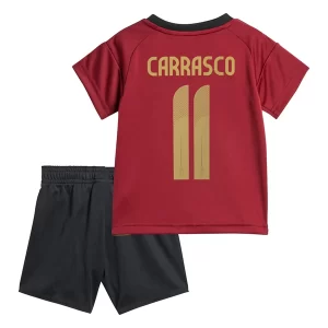 Köpa Matchställ för Barn Belgien Hemmaställ EM 2024 Kortärmad med tryck Carrasco 11