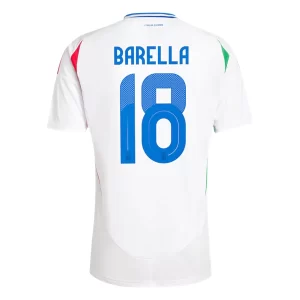Italien Matchställ för män Bortaställ EM 2024 Barella 18
