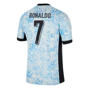 Köpa Matchställ för Herr Portugal Bortaställ EM 2024 Kortärmad Ronaldo 7