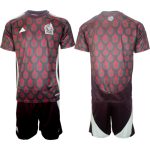 Fotbollströjor Billigt Herr Mexiko Hemmaställ Copa América 2024 Kortärmad + Korta byxor