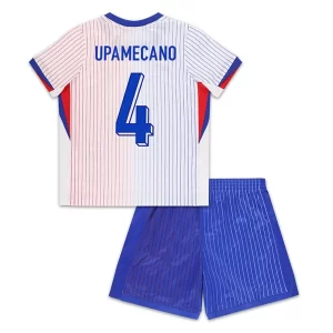 Fotbollskläder till baby Frankrike Borta tröja EM 2024 med tryck Upamecano 4