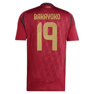Köpa Matchställ för män Belgien Hemmaställ EM 2024 Kortärmad med tryck Bakayoko 19