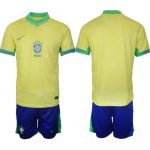 Köp Landslagströja Brasilien Herr Hemmaställ Copa América 2024 tröja set