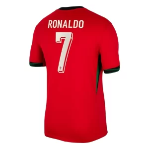 Köpa Matchställ för Herr Portugal Hemmaställ EM 2024 Kortärmad med tryck Ronaldo 7