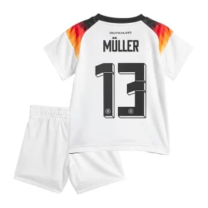 Tyskland Matchställ för barn Hemmaställ EM 2024 med tryck Müller 13
