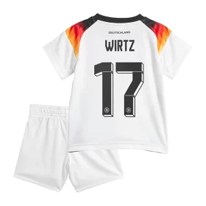 Tyskland Matchställ för barn Hemmaställ EM 2024 med tryck Wirtz 17